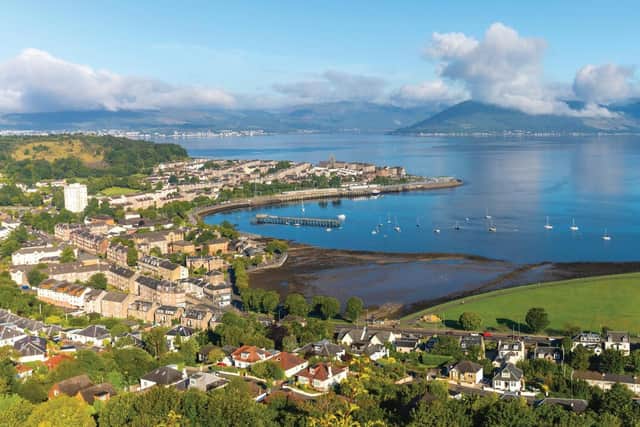 Derelict land to the east of Greenock will benefit from the funding>
Picture: VisitScotland
