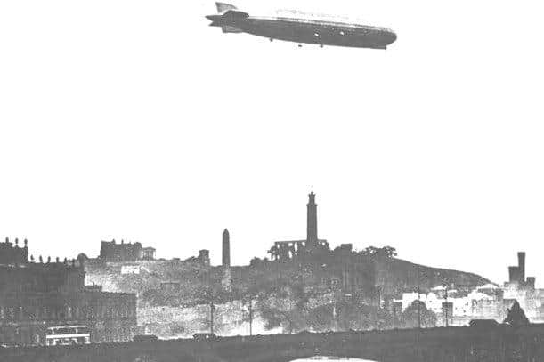 Zeppelins appeared over Edinburgh skies on 2 April 1916.