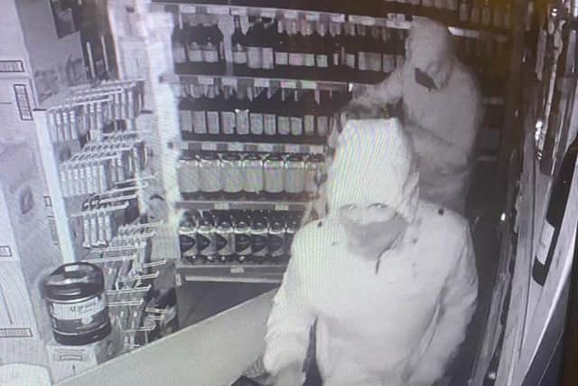 The two thieves captured on CCTV camera (Photo: Zahid Iqbal).