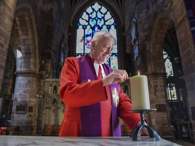 Moderator George Whyte of St Giles Cathedral celebrates the 900-year anniversary of the church and city of Edinburgh