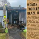 An Edinburgh gran has been saved from her burning home by a kind stranger, almost half a century after she rescued children from flames