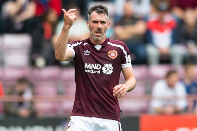 Hearts' Michael Smith is expected to be fit to face Hibs despite picking up a knock for Northern Ireland. (Photo by Mark Scates / SNS Group)