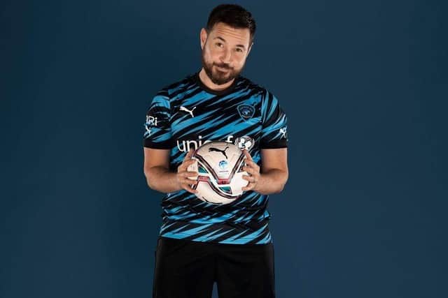 Martin Compston has said all children should have the right to play football safely ahead of Soccer Aid 2022. Photo: Soccer Aid/ITV