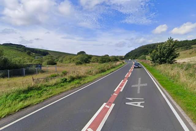 A1, near Grantshouse, where the accident happened photo: Google pictures