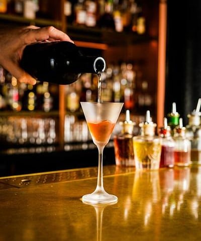 For a sweeter treat, The Spiced Plum Sazerac is neat and subtle with a bright bitterness, with plum distillate, Calvados, plum syrup with star anise and Absinthe.