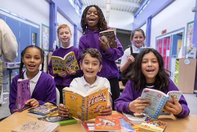 Children from Castleview Primary School in Edinburgh take part in Young Reader’s Programme (YRP).