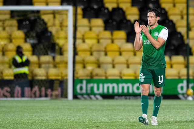 Hibernian's Joe Newell acknowledges that the players let down the fans at Livingston