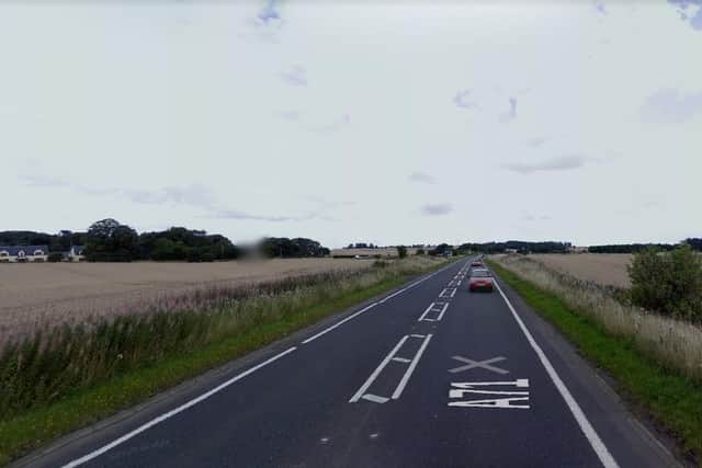 The fatal crash, where a 65-year-old pedestrian died, took place on the A71 just west of the village of Wilkieston on Thursday (Photo: Google Maps).