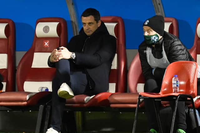 Hibs manager Jack Ross praised his team's performace against Hamilton. Photo by Rob Casey / SNS Group