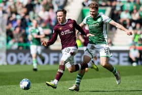 This will be the third league Edinburgh derby in succession that won't be broadcast live by Sky Sports. Picture: SNS