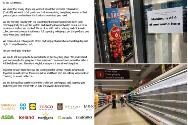 These are the restrictions Edinburgh supermarkets are putting on shoppers after more pictures of empty shelves emerge