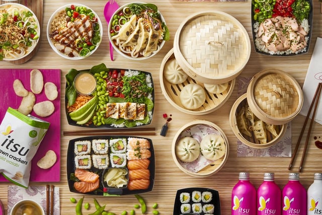 Itsu serves up fresh Japanese-inspired food which is health-conscious - most of the dishes are under 500 calories and filled with vitamins and protein.