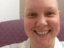 Carolyn during treatment for triple negative breast cancer