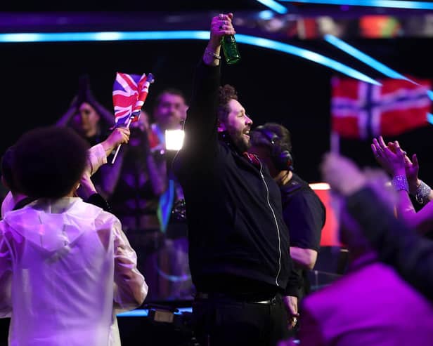 The UK's James Newman reacts after failing to score at the 2021 Eurovision Song Contest (Picture: Dean Mouhtaropoulos/Getty Images)