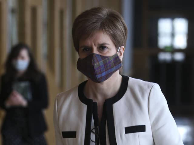 Nicola Sturgeon said dates would not be set for lockdown easing.