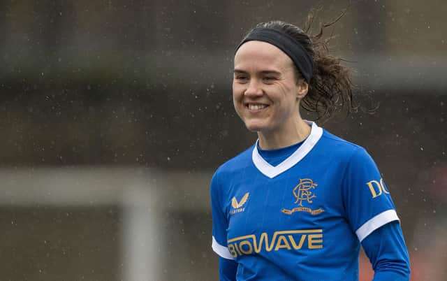 Rangers Ciara Grant will join former team mate Emma Brownlie as Hearts Women's first ever full-time professional footballers (Photo by Ross MacDonald / SNS Group)