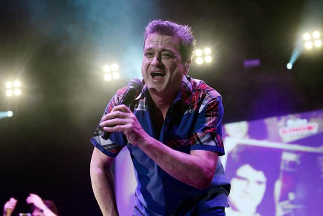 Edinburgh's Les McKeown in action with the Bay City Rollers in 2016