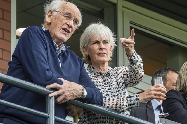 Judy Murray was among those cheering on the horses at Musselburgh's Easter Saturday race day.