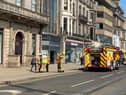 Scottish Fire and Rescue Service dealing with an ongoing incident in Princes Street picture: Lisa Ferguson/JPI Media