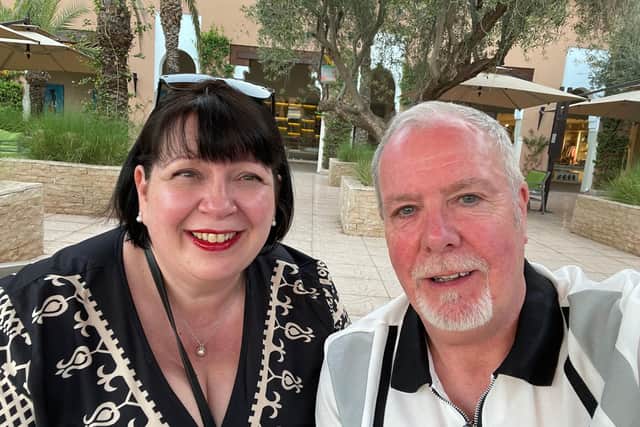Julie and Kenny Hepburn travelled to Morocco last week for their first holiday in five years