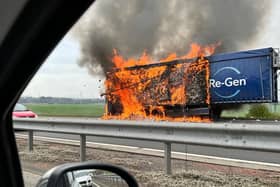 The Edinburgh City Bypass is currently closed in both directions at the Calder Junction due to a lorry fire.