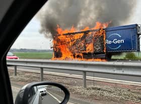 The Edinburgh City Bypass is currently closed in both directions at the Calder Junction due to a lorry fire.