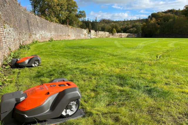 The Penicuik House team purchased three models, two Automower 550 and a Automower 52 from Husqvarna which have low energy consumption, zero emissions, low noise and high productivity (Photo: Penicuik House).