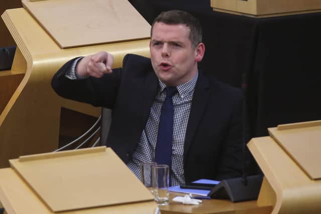 Scottish Conservatives leader Douglas Ross has said that he and his wife Krystle are prepared to go on Gogglebox every week. Picture: Fraser Bremner