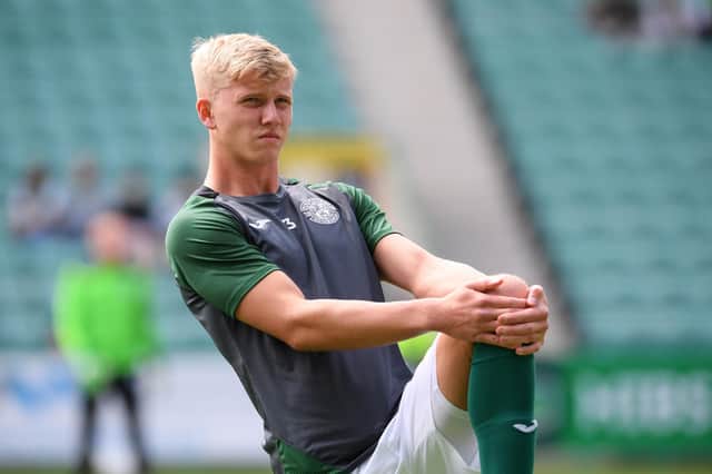 Josh Doig made his first Easter Road appearance in front of Hibs fans in Sunday's 3-0 win over Ross County. (Photo by Ross Parker / SNS Group)