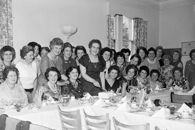 The Currie Townswomens Guild's first anniversary lunch in May 1963.
