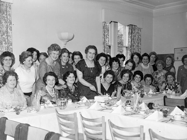 The Currie Townswomens Guild's first anniversary lunch in May 1963.