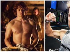 Outlander actor Sam Heughan has shared the gym workout routine he follows.