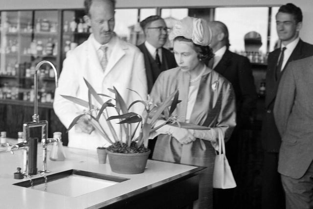 The Queen visits the Royal Botanic Gardens in 1969.