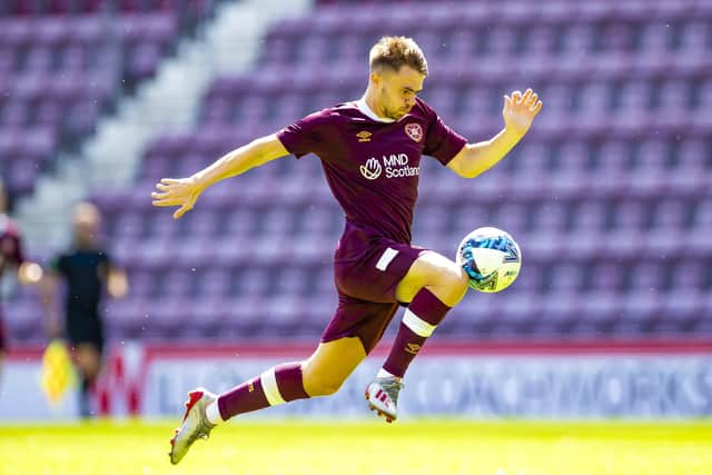 Hearts winger Alan Forrest scored his first league goal against Ross County.
