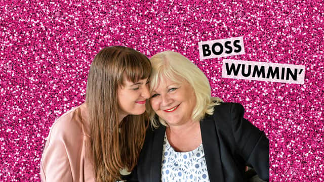 Karen and her daughter Katy have been producing the podcast Boss Wummin’ for the past five years about the trials and tribulations of running a business together