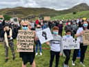 Thousands gather at George Floyd protest in Edinburgh