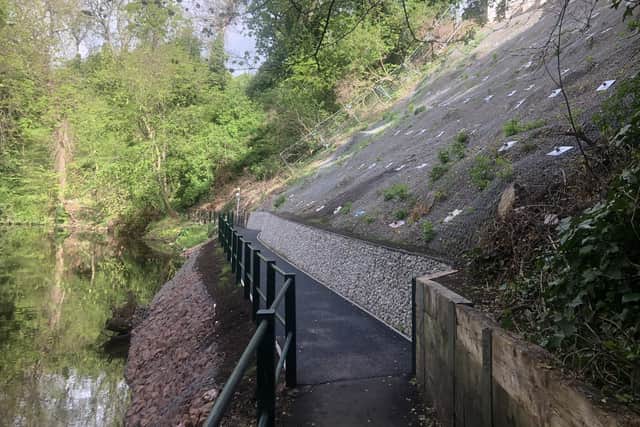 The newly re-opened section of the Water of Leith walkway. (Photo credit: Max Mitchell)