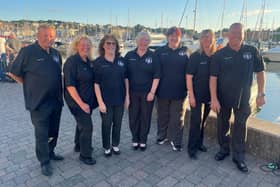 Scotland's ladies sea fishing team and officials (l-r) Philip Pape (assistant manager), Gill Coutts, Joanne Barlow, Buffy McAvoy, Karena Duffy, Lesley Maby, Kevin Lewis (team manager). Contributed by Kevin Lewis
