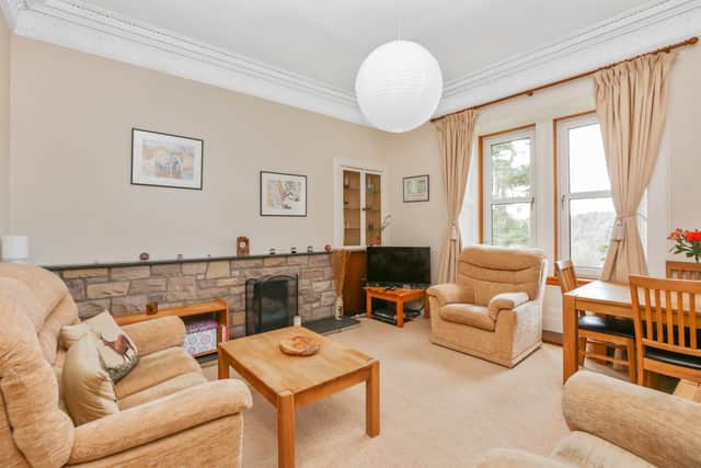 The living room of 12 Polton Bank, Lasswade. Photo supplied by selling agent McDougall McQueen.