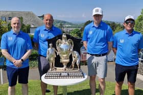 Six-time Dispatch Trophy winners Silverknowes are being represented in the 124th edition by, from left, Graham Robertson, Keith Reilly, Connor McWatt and Chris Milligan. Picture: National World