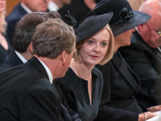 Prime Minister Liz Truss before the start of the Service of Prayer and Reflection for the Life of Queen Elizabeth II at St Giles' Cathedral, Edinburgh.