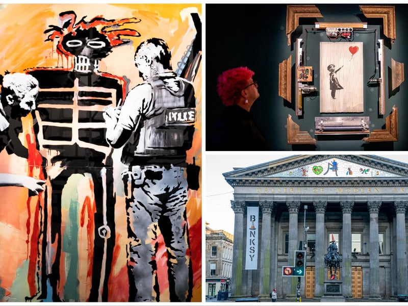 The Cut & Run show, taking place at the city’s Gallery of Modern Art (GoMA), has been officially authorised by Bansky.