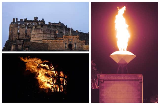 A network of flaming tributes to the Queen will be lit across Edinburgh and the Lothians on Thursday in honour of the Platinum Jubilee.