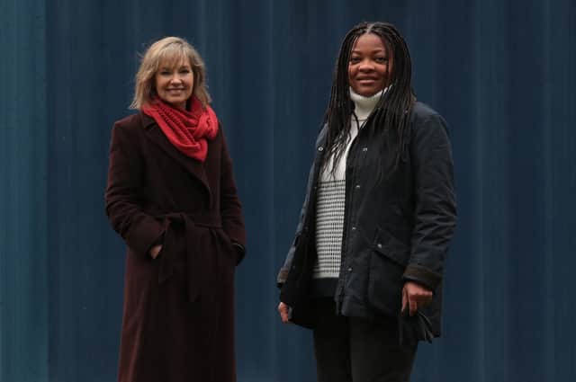 Joy Lewis of AAI EmployAbility and Yvette McLaren. Picture: Stewart Attwood