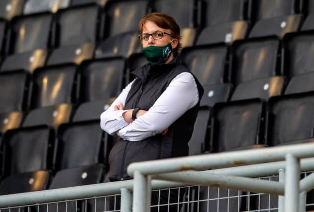 Hibs chief Leeann Dempster took to Twitter to send a message to fans