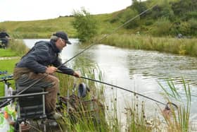Edinburgh angler Darrin Ferguson fishing at Orchill. Picture: Nigel Duncan