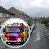 The fire on Warriston Drive was reported at 8.47am this morning.