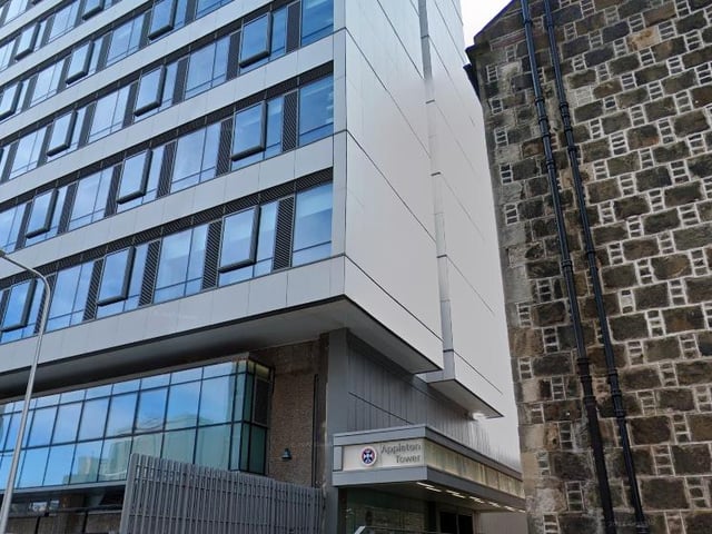A famous 'ugly' building here - Appleton Tower. This Edinburgh University building almost made it into a list of the worst buildings in Britain.... oh dear.