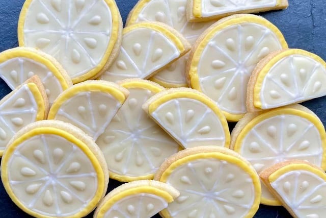 Delicious looking lemon biscuits from Hattie Hammersmith.