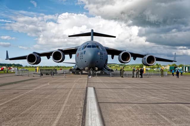 A Boeing C-17A Globemaster III, similar looking to the one believed to by flying above Edinburgh picture: Shutterstock